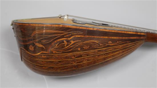 An exhibition quality Art Nouveau design Italian mandolin, by Romito and Carbone 1905, 60cm long